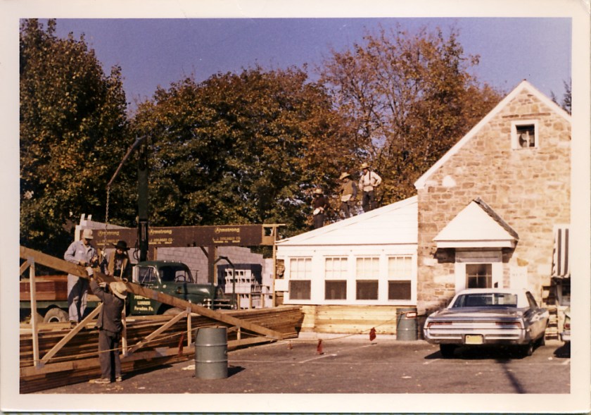 Framing is delivered, probably from Lancaster or Gap, PA.